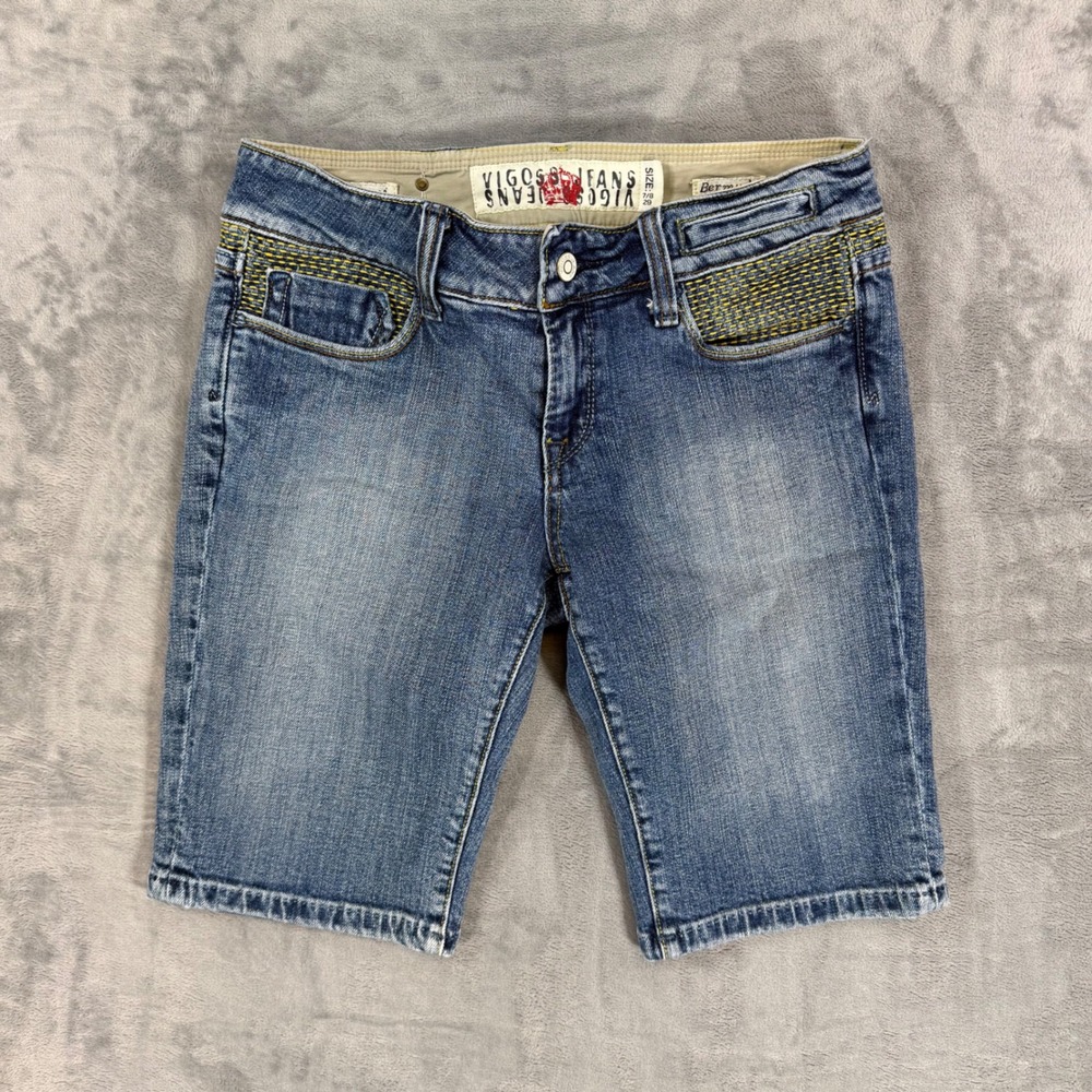 Vigoss‎ Bermuda Denim Shorts Women's 7/8 - 29 Blue Jean Shorts